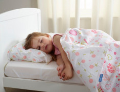 Lenjerie de pat pentru copii cu fermoar Gro to bed, model Daisy Dreams 90x190cm, iD1053 foto