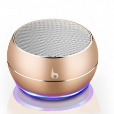 Mini boxa portabila cu Bluetooth Wireless Speaker Gold foto