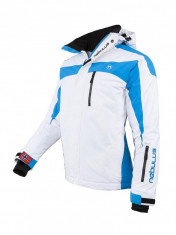 Geaca de ski, snowboard, munte, marime XL pentru barbati, Nebulus model Rocket, alb cu albastru, pret initial 349 euro, ID438 foto