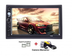 2Din, dvd mp3/mp5 player auto 7010b, MirrorLink, Rama, Camera foto