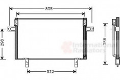 Condensator, climatizare NISSAN MISTRAL II 2.4 4WD - VAN WEZEL 13005195 foto