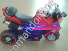 Motocicleta copii 2-6 ani cu Led,2 motoare MT12 foto