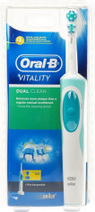 Periuta de dinti electrica Oral-B Vitality Dual Clean alb/verde ID648 foto