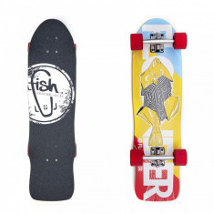 Skateboard - Cruiser - Flounder/Silver/Red 32 &amp;#039;&amp;#039; foto