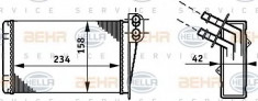 Schimbator caldura, incalzire habitaclu RENAULT CLIO Mk II 1.2 - BEHR HELLA SERVICE 8FH 351 311-031 foto