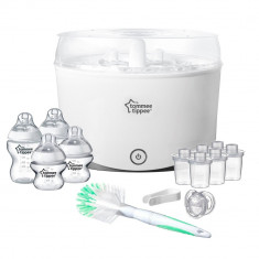 Sterilizator Electric Tommee Tippee, Kit cu 4 biberoane, perie si suzeta ID685 foto