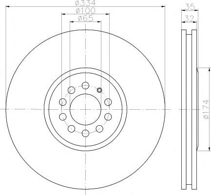 Disc frana VW GOLF Mk IV 3.2 R32 4motion - TEXTAR 92161410 Disc frana VW GOLF Mk IV 3.2 R32 4motion - TEXTAR 92161410