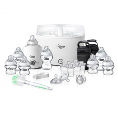 Set Sterilizator electric cu abur Tommee Tippee cu Sterilizator calatorie, 8 biberoane, 6 duze, perie, cleste, suzeta ID773 foto