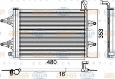 Condensator, climatizare SKODA FABIA 1.4 16V - HELLA 8FC 351 301-531 foto