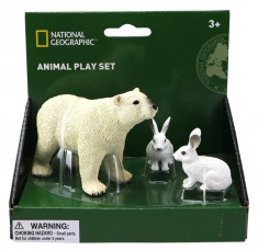 Set 3 figurine - Urs si iepure polar foto