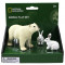 Set 3 figurine - Urs si iepure polar