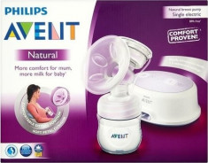 Pompa de san electrica Philips Avent Comfort SCF332/01 cu Biberon si tetina Natural incluse ID761 foto