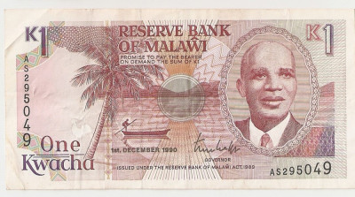 MALAWI 1 KWACHA 1990 XF foto