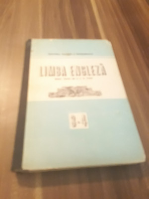 MANUAL LIMBA ENGLEZA ANUL 3-4 STUDIU GEORGIANA GALATEANU-FARNOAGA 1989 foto