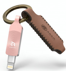 Flash Disk Adam Elements iKlips DUO+ Lightningem &amp;amp;amp; USB3.1 - 32GB Rose Gold foto