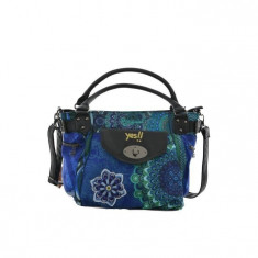 Geanta multicolora crossbody cu print - Desigual Atenas, ID1075 foto