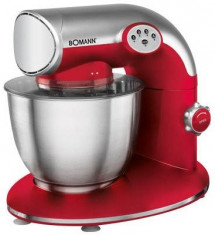 Mixer planetar Bomann KM 305 CB, 1200 W, 5.6 L, 3 accesorii, Rosu, ID922 foto