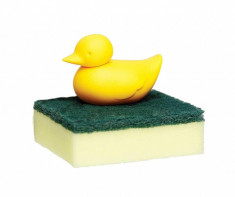 Suport pentru burete de vase Duck Yellow foto