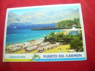 Ilustrata Insulele Canare -Puerto de Carmen ,circulat 1997 foto