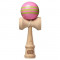 Kendama KAIZEN TRIPLE STRIPE - PINK WITH GREEN TRIPLE STRIPE