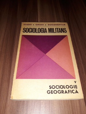 SOCIOLOGIE GEOGRAFICA 1973 foto