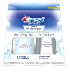 Crest Whitestrips 3D Whitening + Therapy ? Cutie 14 Plicuri + Ser Intarire Smalt foto