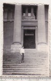 Bnk foto - Arad - Intrarea in Palatul Cultural - anii `60, Alb-Negru, Romania de la 1950, Cladiri