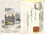 Ilustratori, picturi - Peisaj, castel -litografie 1899