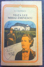 Via?a lui Mihai Eminescu de G. Calinescu foto