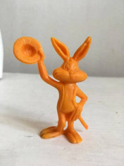 Figurina plastic portocaliu iepure Bugs Bunny desene animate Disney, 7cm foto