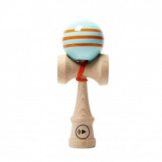 Kendama PRO 2K TRIPLE STRIPES ORANGE CLOCK (BILA TURCOAZ CU DUNGI PORTOCALII) foto