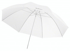 walimex pro Translucent Umbrella alb, 109cm foto