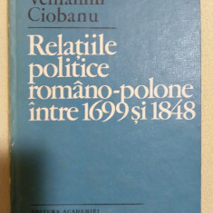 Relatiile politice romano-polone intre 1699 si 1848 / Veniamin Ciobanu