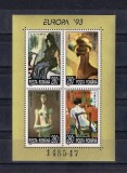 ROMANIA 1993 - EUROPA&#039;93 - BLOC DANTELAT- MNH - LP 1316, Nestampilat