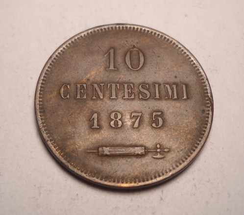 San Marino 10 Centesimi 1875