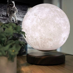 Luna Wireless 3D LED, Lampa care pluteste prin levitatie magnetica, Antech Sim foto