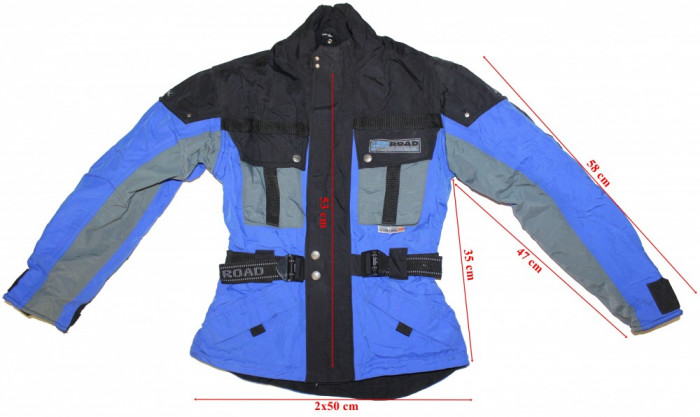 Geaca moto Polo Road, Scotchlite 3M, protectii, barbati, marimea XXS