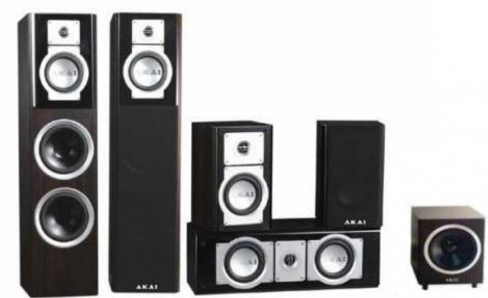 Sistem Boxe Pasive 5.1 AKAI SS006A-305 lemn Mahon practic nou in cutie |  arhiva Okazii.ro