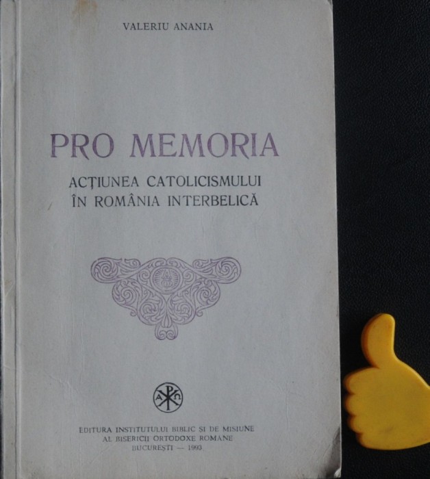 Actiunea catolicismului in Romania interbelica Valeriu Anania