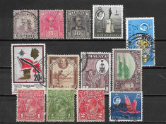 Lot timbre Colonii Britanice foto