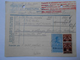 Carte postala factura marfa, circulata Moreni-Bucuresti, 1934