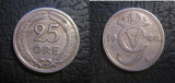 Suedia : 25 ore 1940 , moneda nichel , cu tiraj mic, Europa