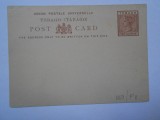 Carte postala Tobago, 1881 , P1, necirculata