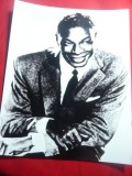 Fotografie Nat King Cole -Cantaret si actor american ,dim.= 25x20cm