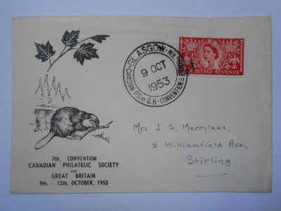 Plic circulat Marea Britanie, FDC, 1953, foto