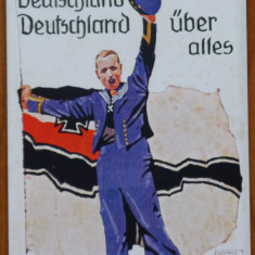 Carte postala militara germana , Deutschland über alles , primul razboi mondial