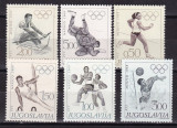 Iugoslavia 1968 sport MI 1290-95 MNH w55, Nestampilat