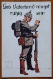 Carte postala militara germana, primul razboi, Lieb Vaterland magst ruhig sein