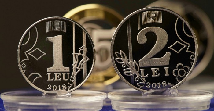 SV * Moldova LOT 1 LEU + 2 LEI 2018 UNC din fasic