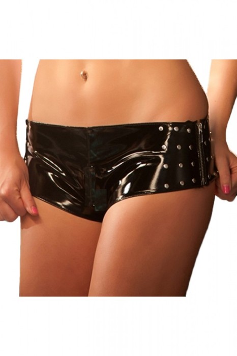F625-1 Pantaloni scurti accesorizati cu nituri F625-1 Pantaloni scurti accesorizati cu nituri